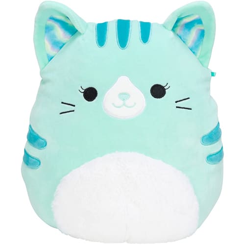 Squishmallows Valentine S Day Teal Sweet Tabby Cat Plush Doll 1 Ct