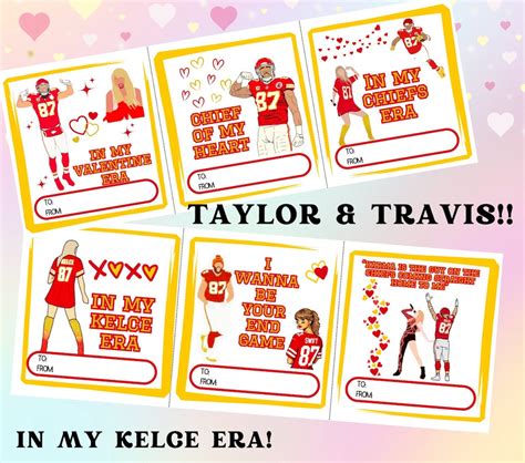 Taylor Swift Travis Kelce Instant Download Printable Valentines Day