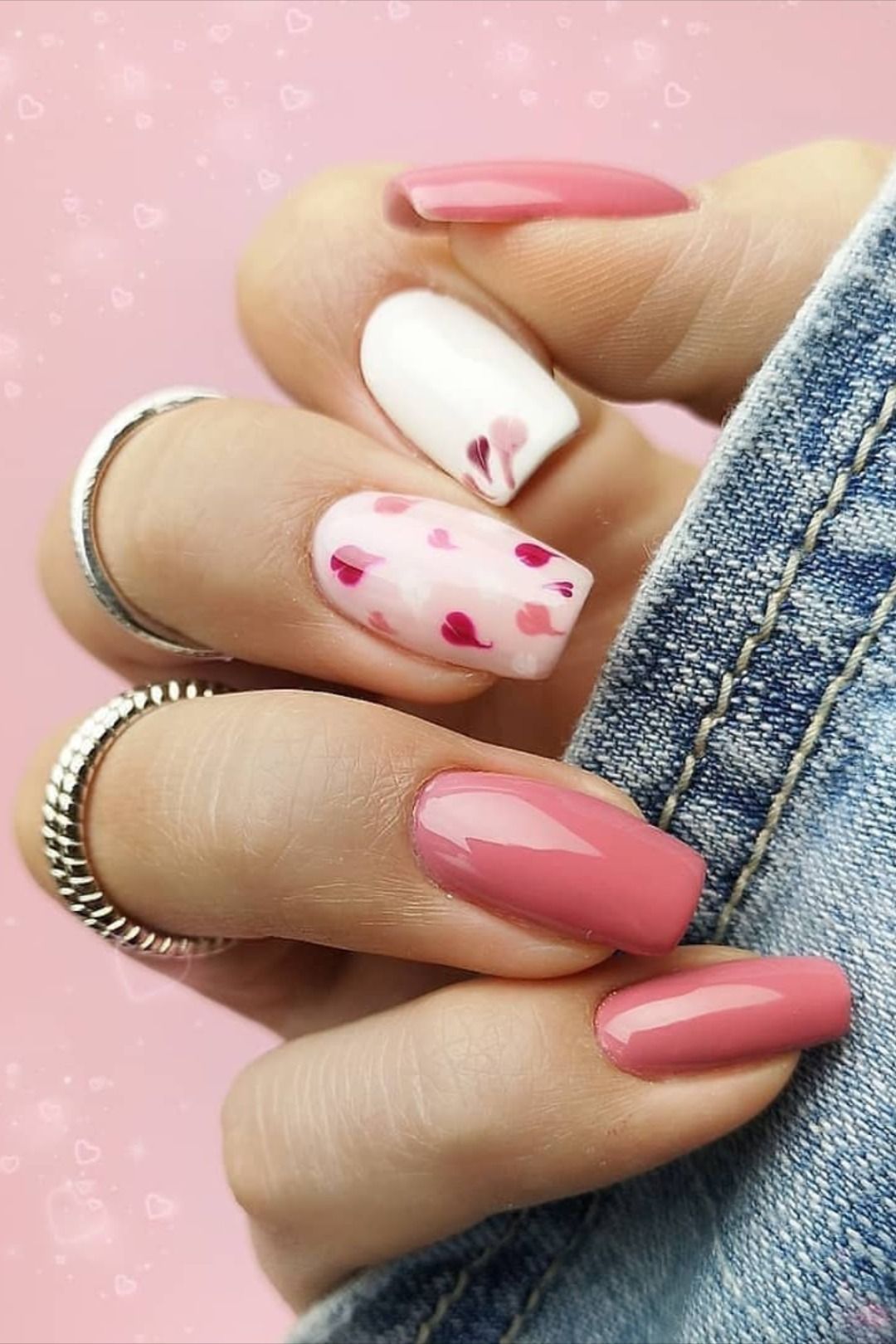 The Best Valentine Nails To Wear In 2024 Valentine Amp 39 S Day Nails Heart Nails Nail Designs