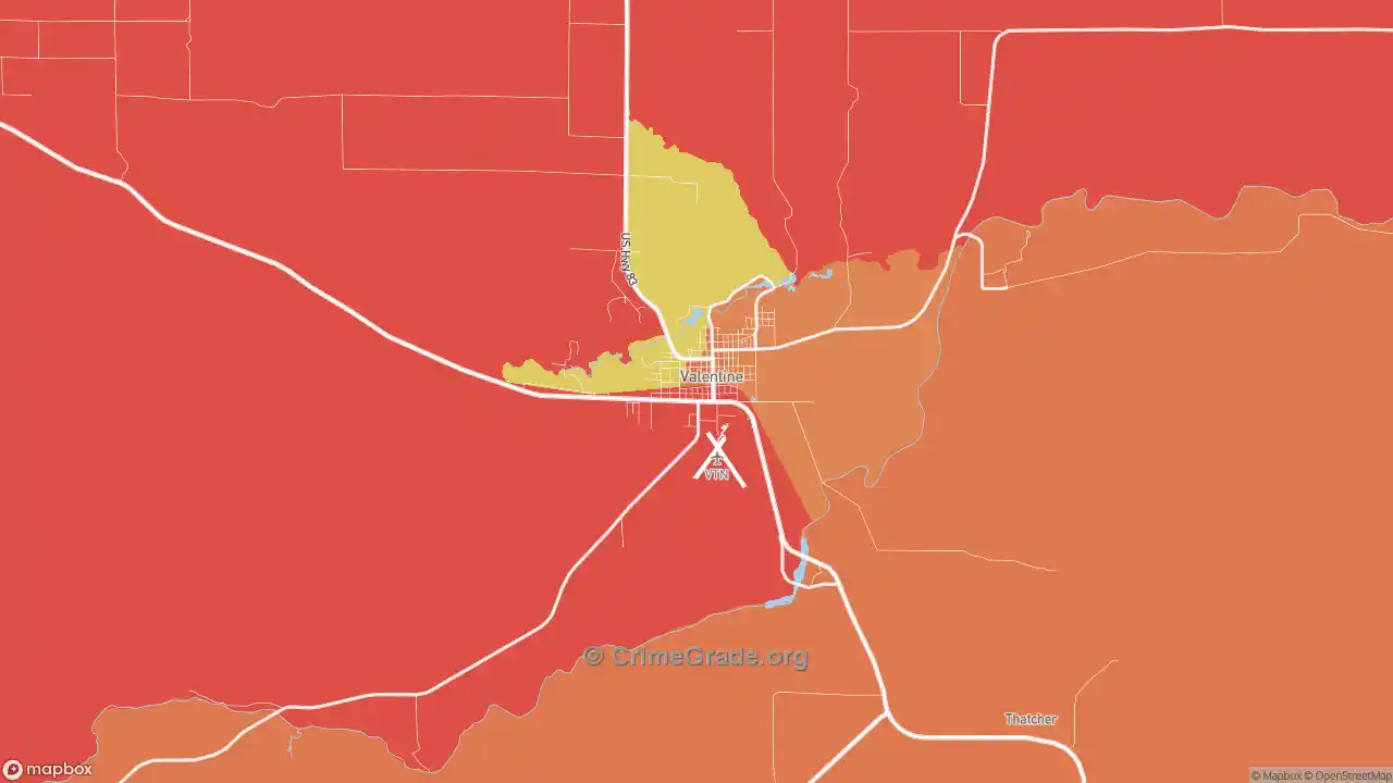 The Safest And Most Dangerous Places In Valentine Ne Crime Maps And Statistics Crimegrade Org