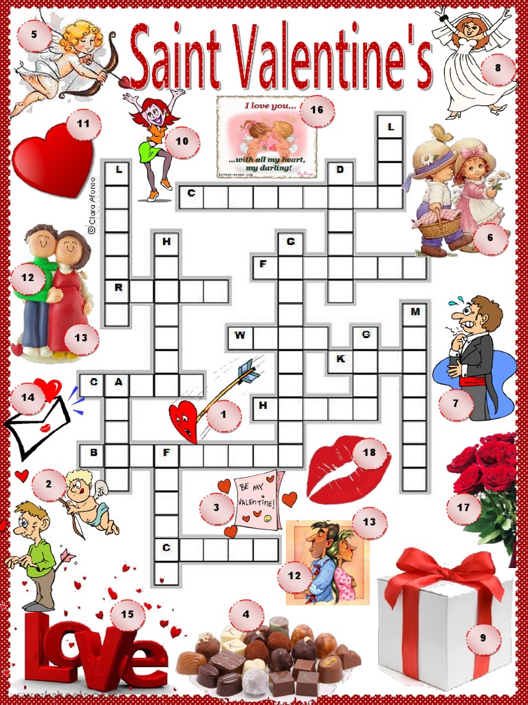 Valentine Amp 39 S Day Crossword