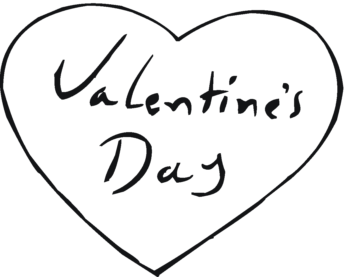 Valentine Clipart Black And White