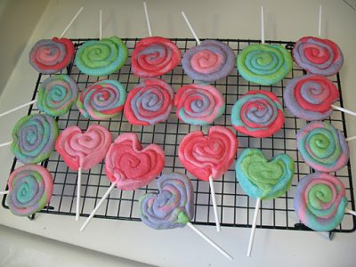 Valentine Play Dough Cookie Pops Heart Shaped Sugar Cookie Pops