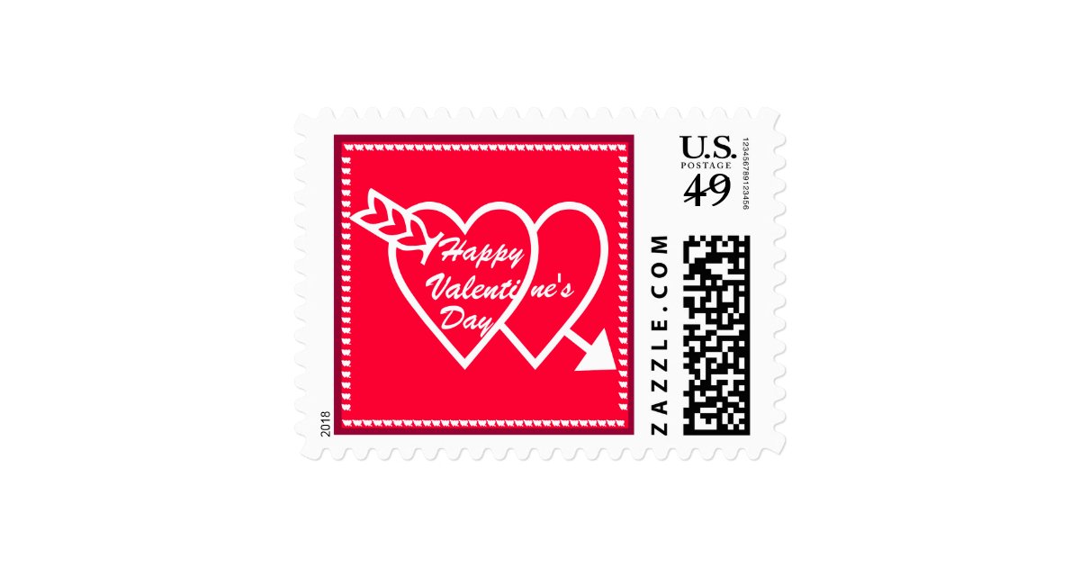 Valentine S Day Postage Stamp Zazzle