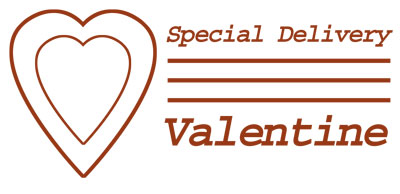 Valentine Special Delivery Postmark Clip Art