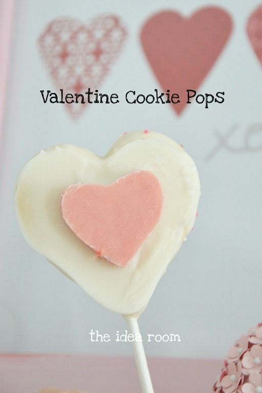 Valentine Treats Cookie Pops The Idea Room