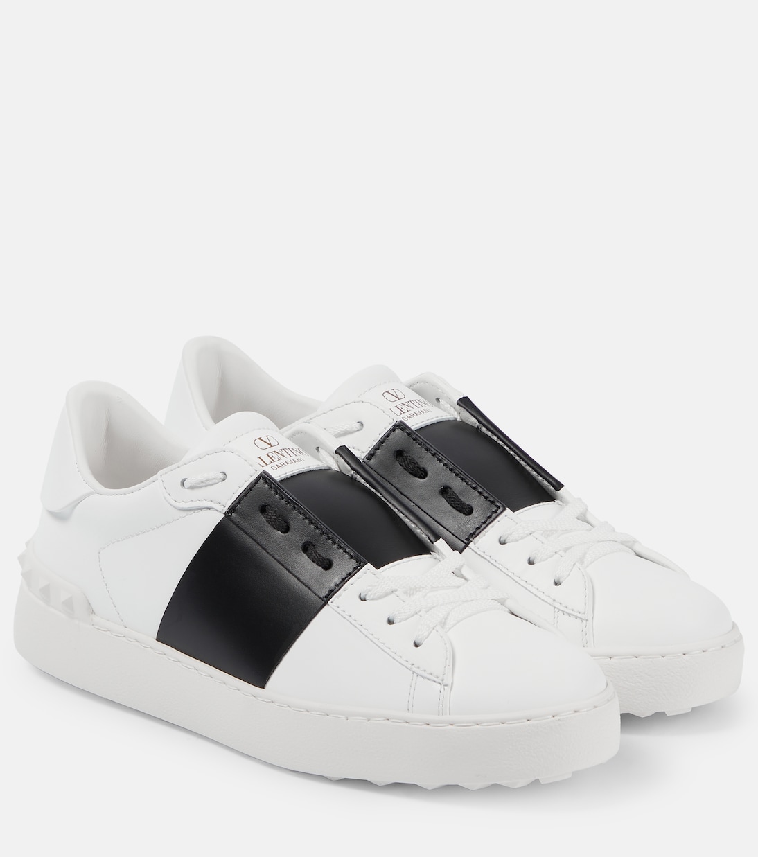 Valentino Garavani Open Sneakers In Leather With Band Sneakers