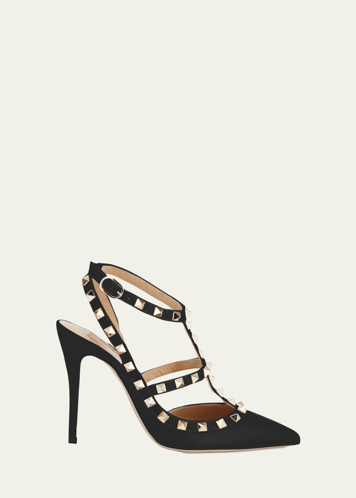 Valentino Garavani Rockstud Leather Caged Pump Bergdorf Goodman