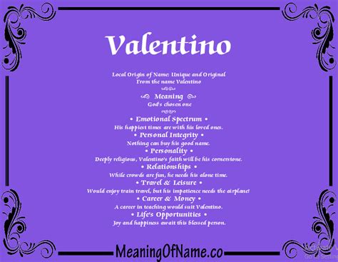 Valentino Meaning Of Name