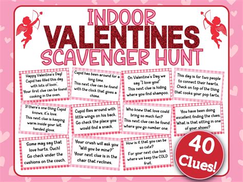 What Are Creative Clues For Valentine's Scavenger Hunt?