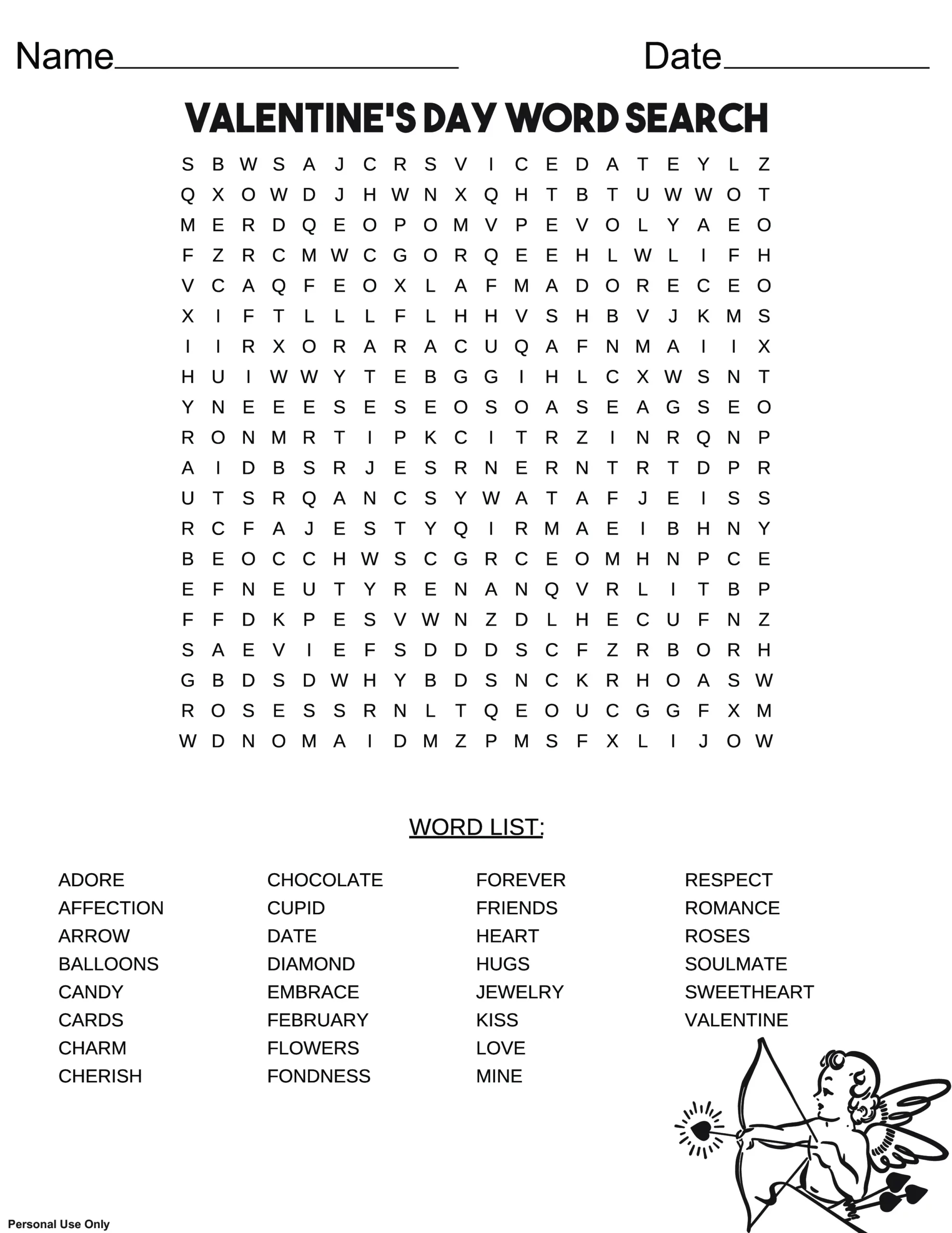 What Are The Benefits Of Valentines Word Search?