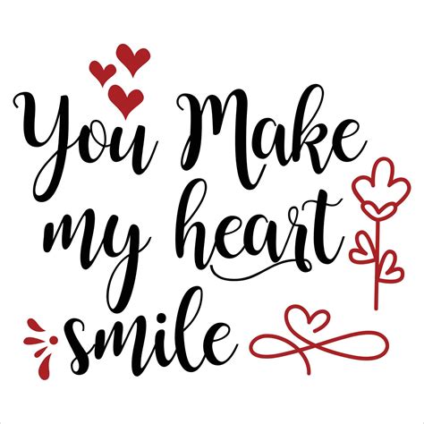 You Make My Heart Smile Happy Valentine Amp 39 S Day Shirt Design Print Template Gift For Valentine Amp 39 S